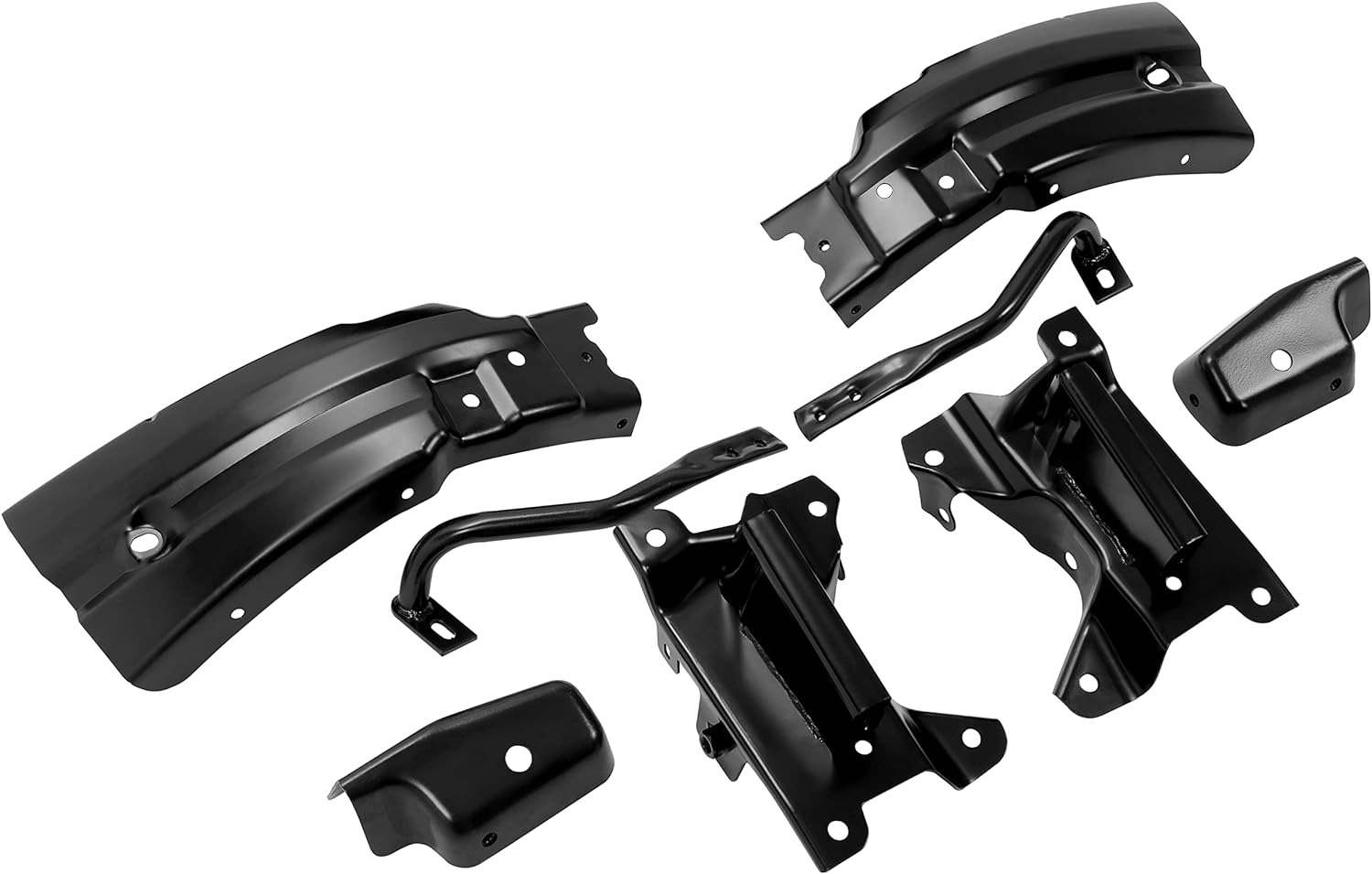 Front Bumper Mounting Support Brace Bracket Kit 8Pcs Compatible with 2007-2013 S