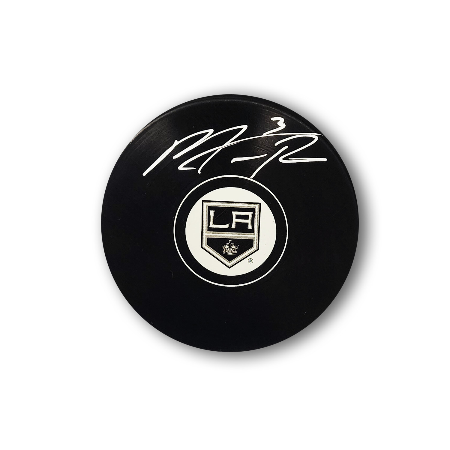 Matt Roy Autographed Los Angeles Kings Hockey Puck