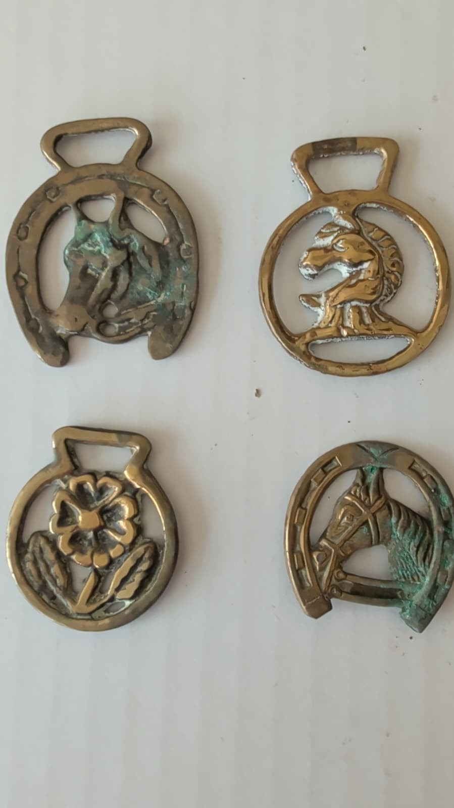 Horse Brass smaller Medallion Antique Show Parade Harness 4 1 PRICE FROM ENGLAND