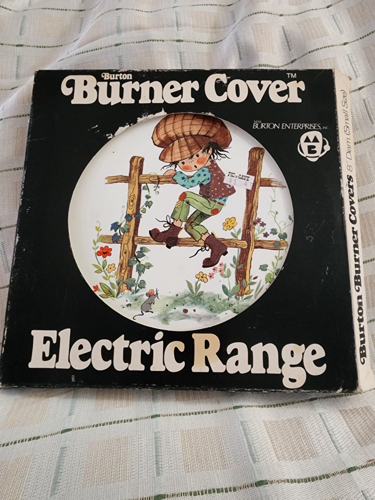 Burton Enterprises Small Burner Cover Design by Vohenstrauss Johann Ulrich 70s Burton Enterprises Small Burner Cover Design by Vohenstrauss Johann Ulrich 70s
