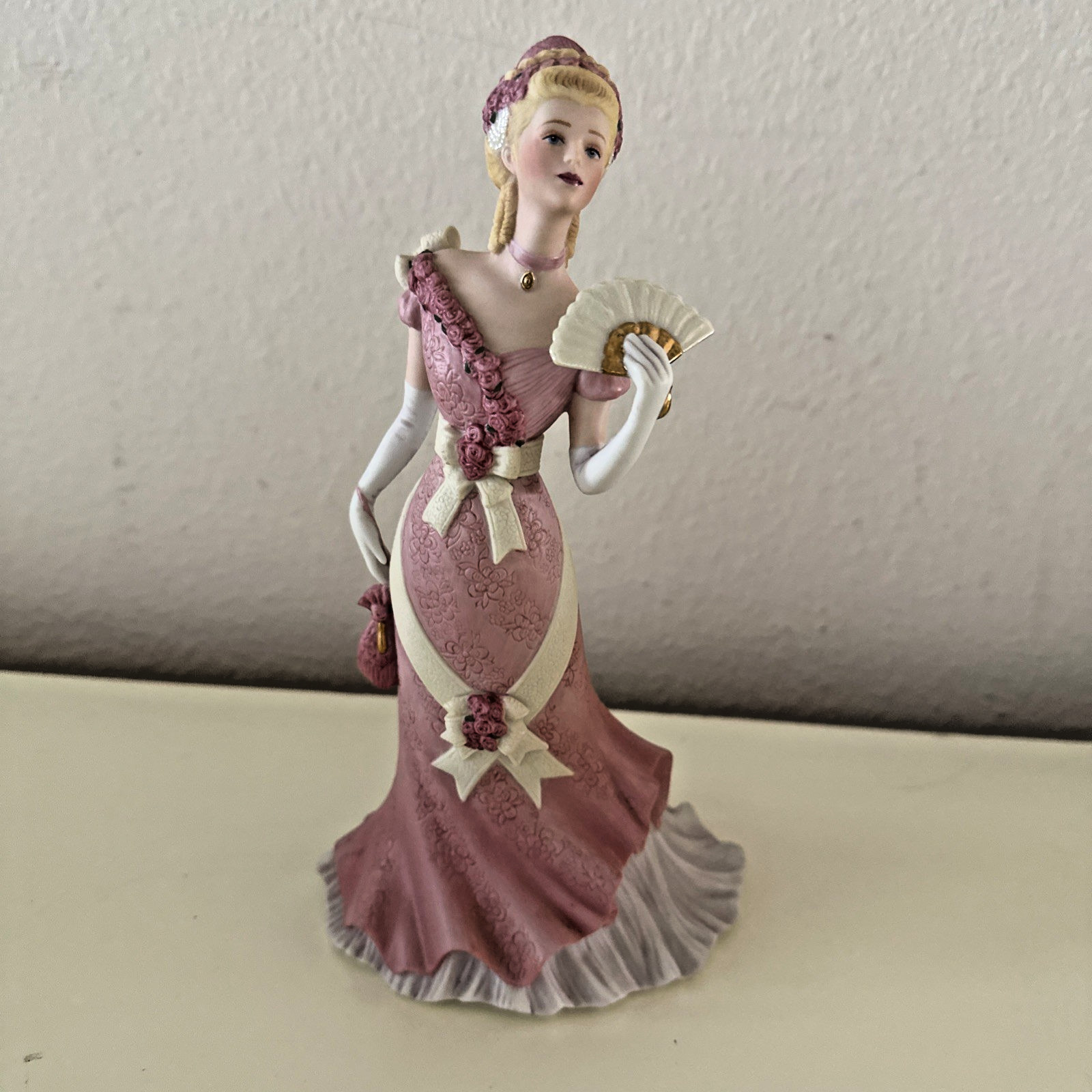 Lenox Royal Reception Porcelain Figurine Limited Edition 1992 Pink White