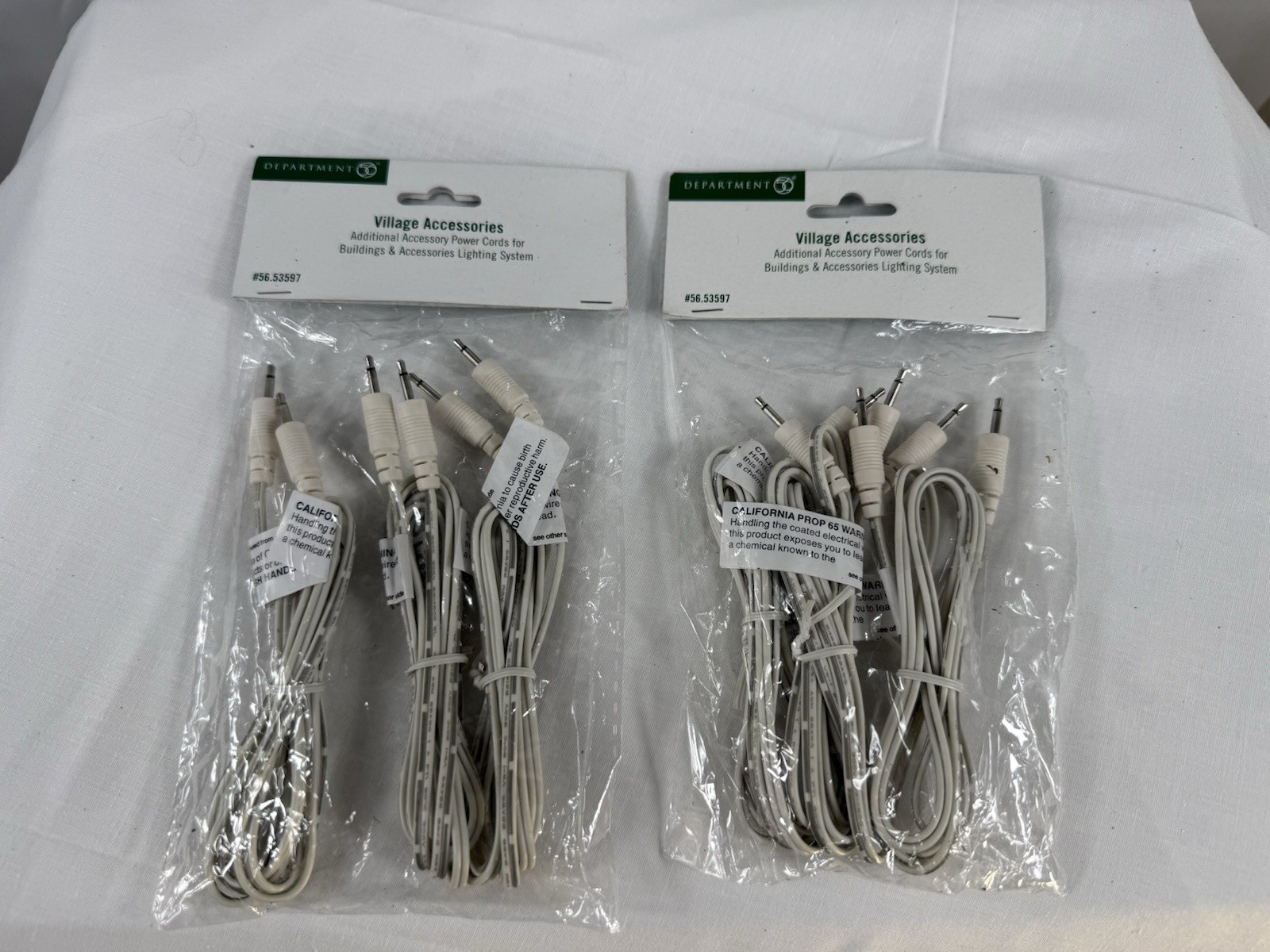 2 Dept 56 Village Accessory-Additional Power Cords for Buildings and lighting