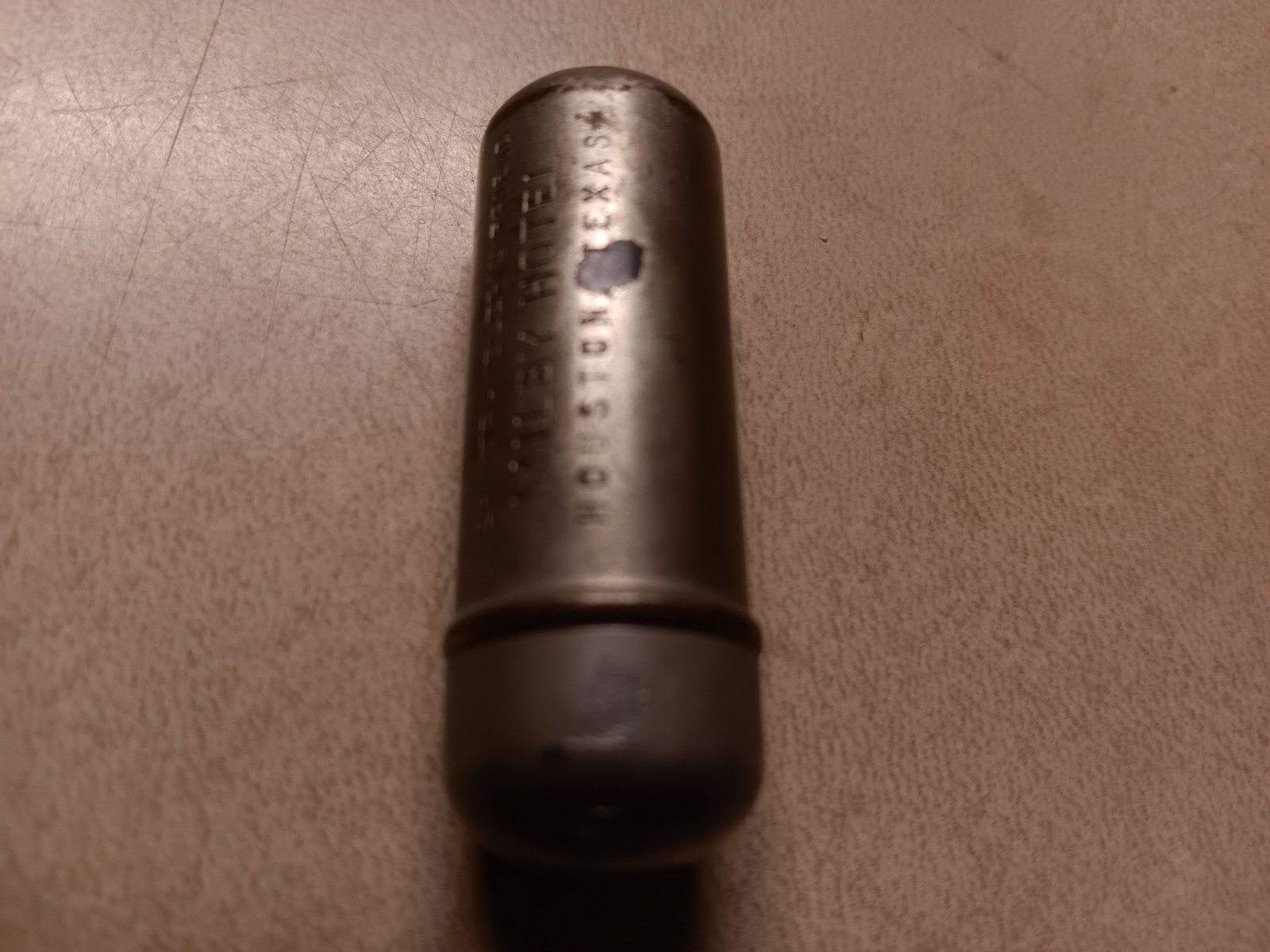 Vintage Houston Milby Hotel bullet shaped sewing kit