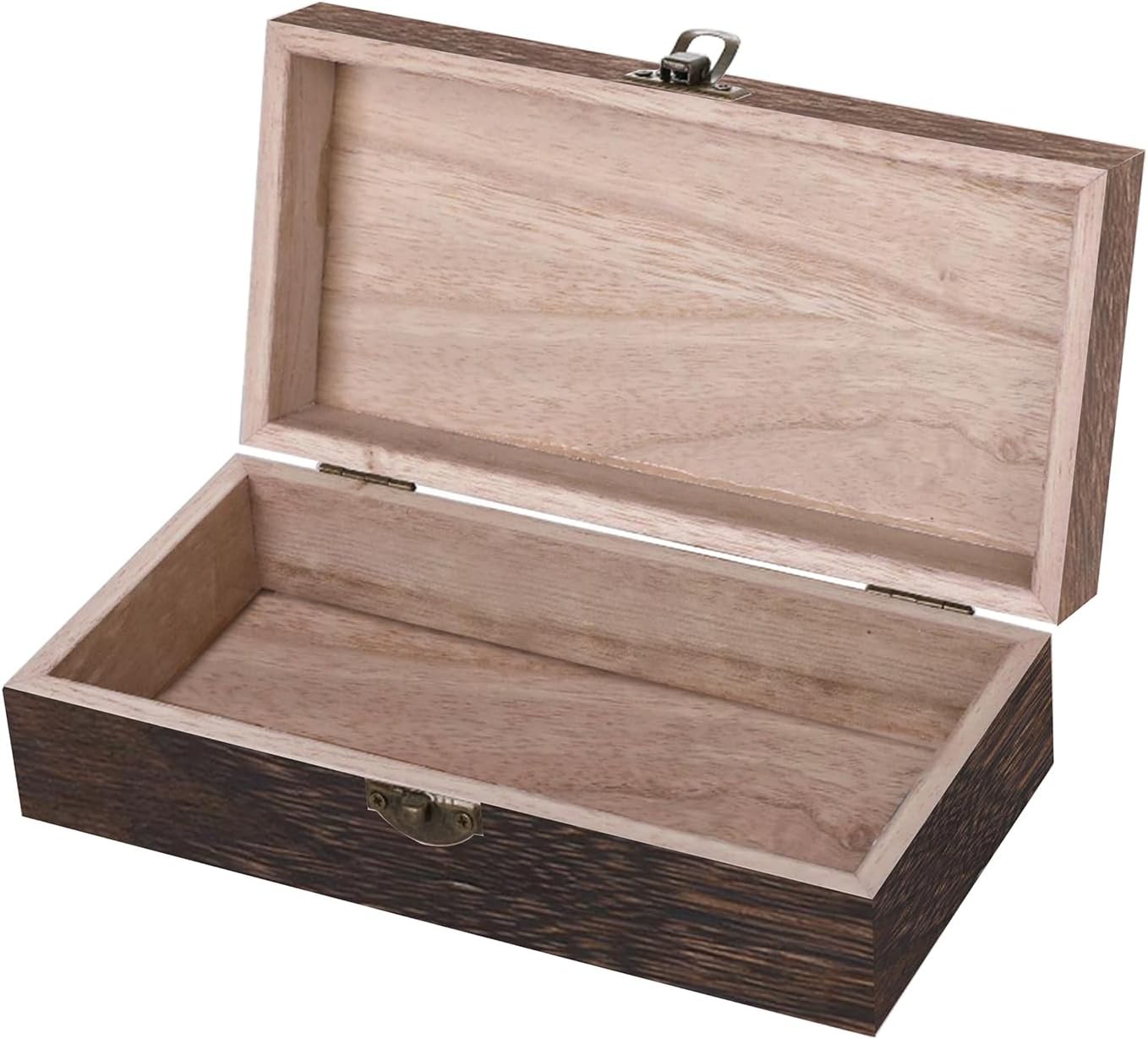 7. 9 x 3. 9 x 2.4 Inch, Vintage Wood Storage Box Rectangular Solid Wood Box 7. 9 x 3. 9 x 2.4 Inch, Vintage Wood Storage Box Rectangular Solid Wood Box
