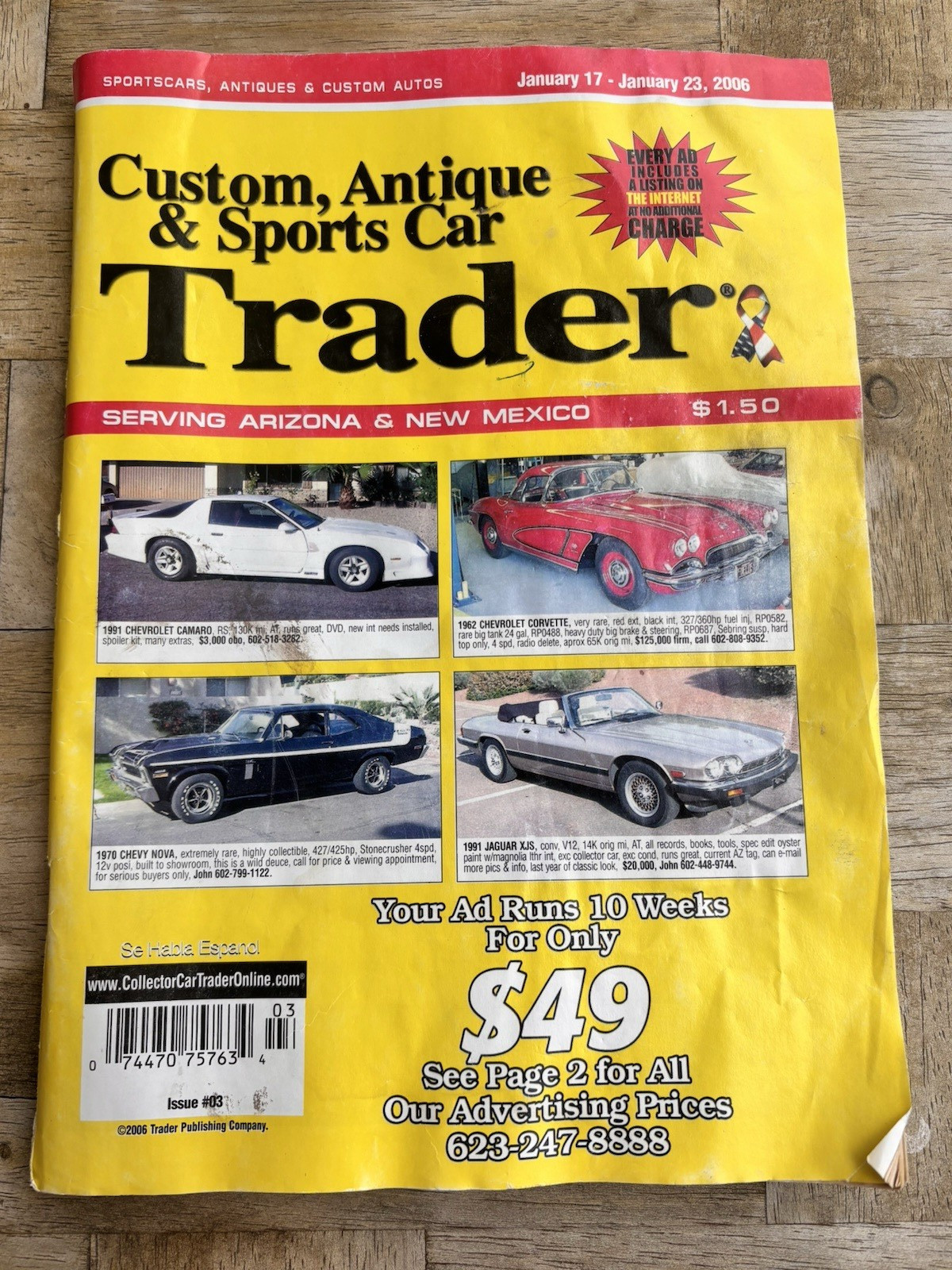 Classic, Antique and Custom Trader Magazine. Jan. 2006  (AZ and NM edition)