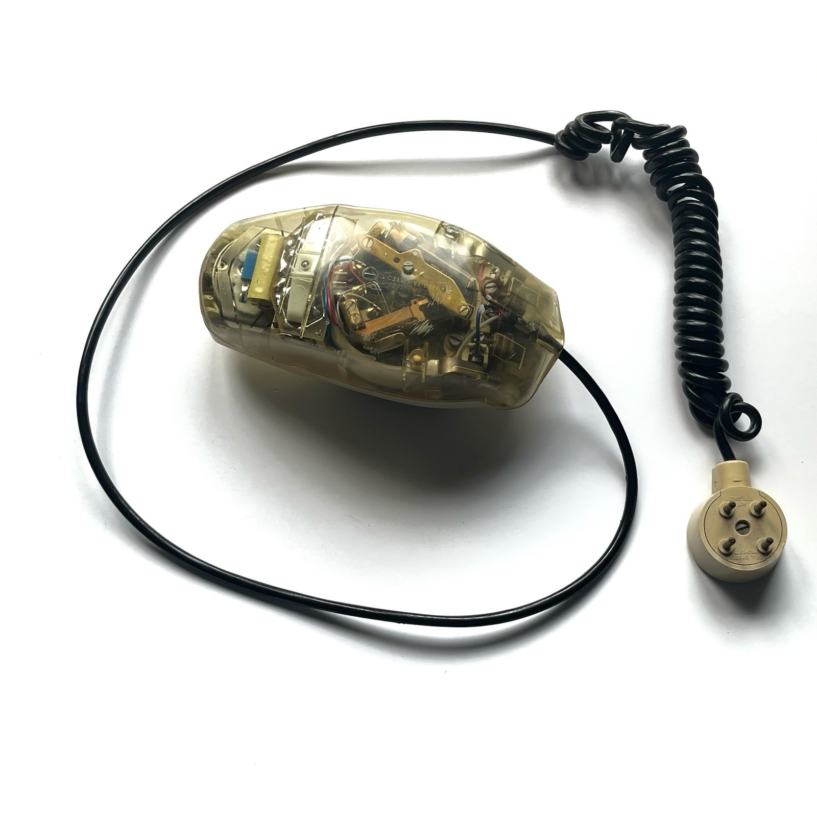 Grillo Clear Rotary Folding Telephone Vintage 1960s Phone Italy Sapper Zanuso