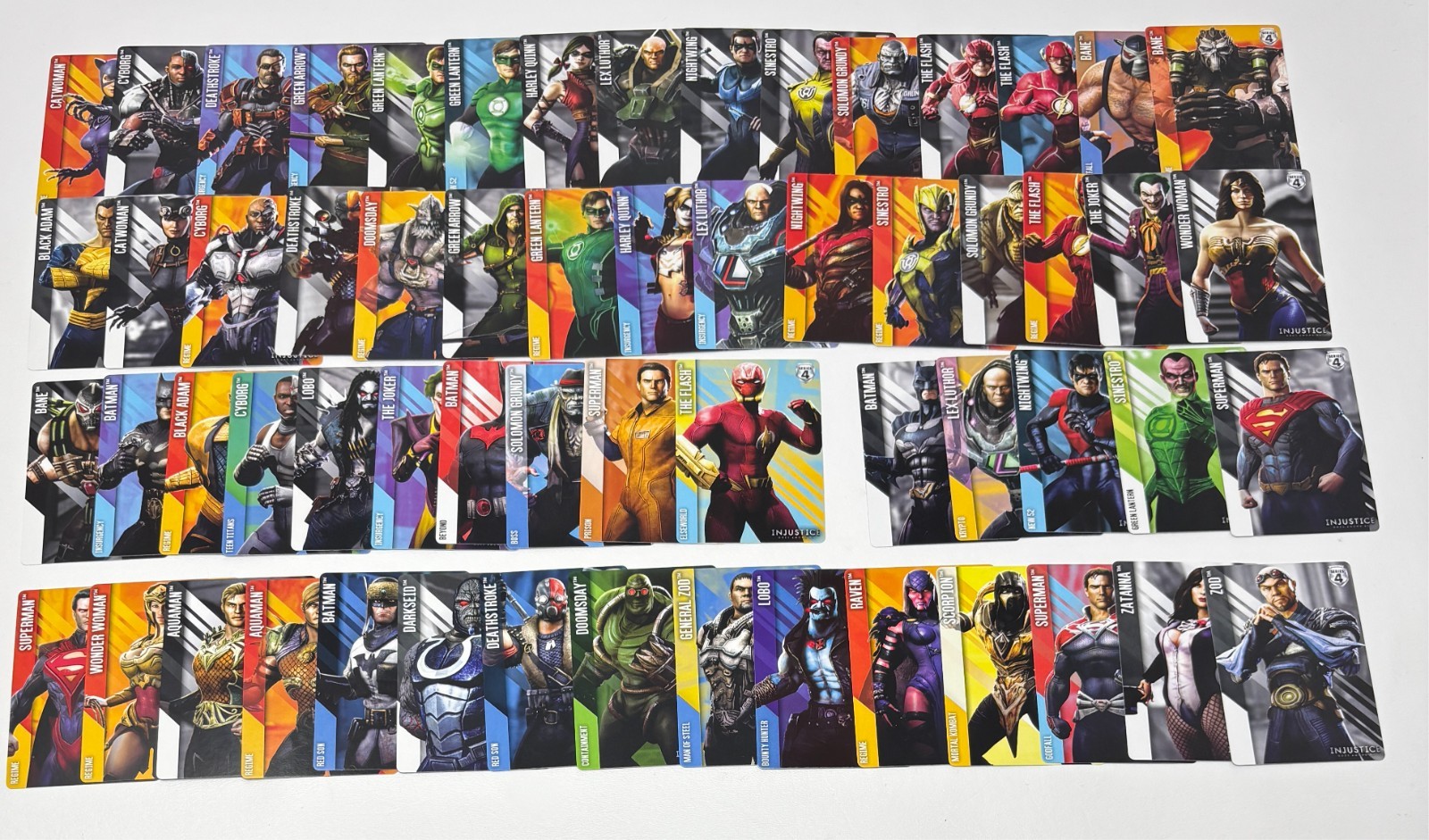 DC Injustice 60x Common/Uncommon Set (Series 4, Non-Foil, Matte) Arcade Cards