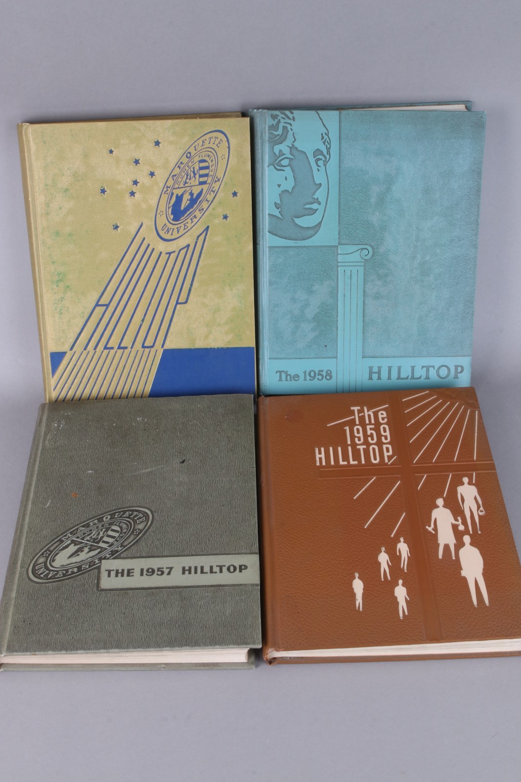 4 Marquette University Hilltop yearbooks 1957 1958 1959 and 1961 4 Marquette University Hilltop yearbooks 1957 1958 1959 and 1961