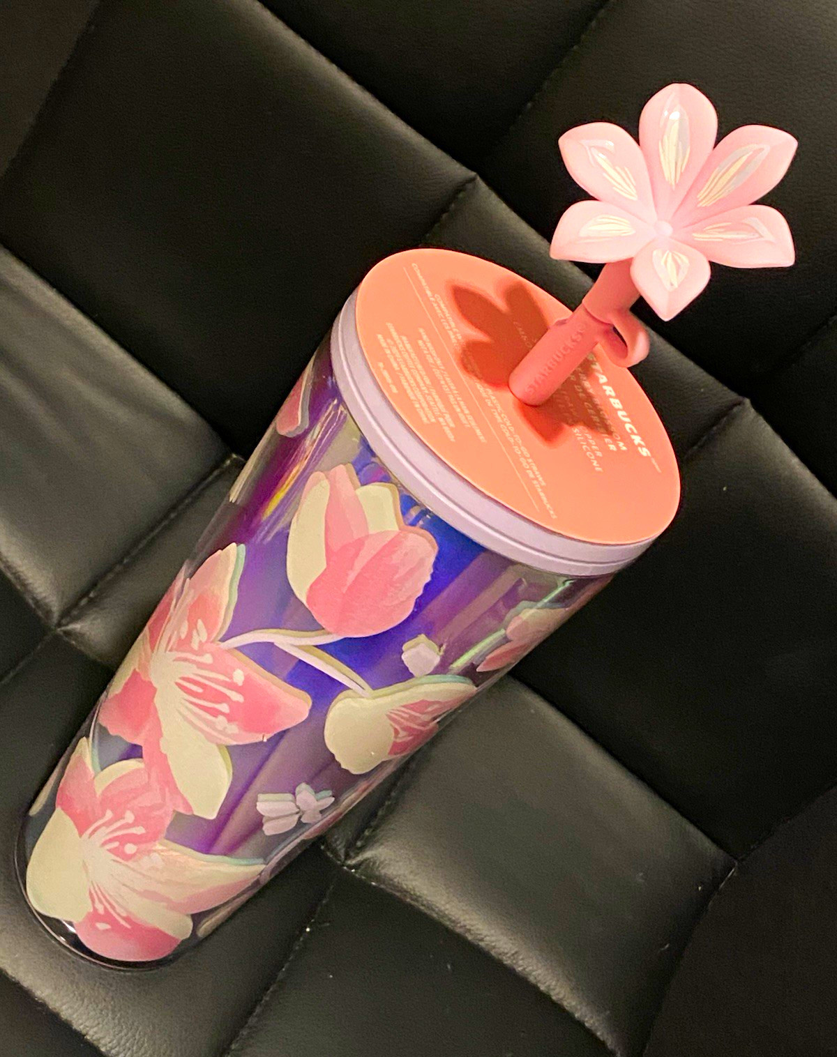 Starbucks 2024 Cherry Blossom  Holographic Sakura 24oz Tumbler BNWT