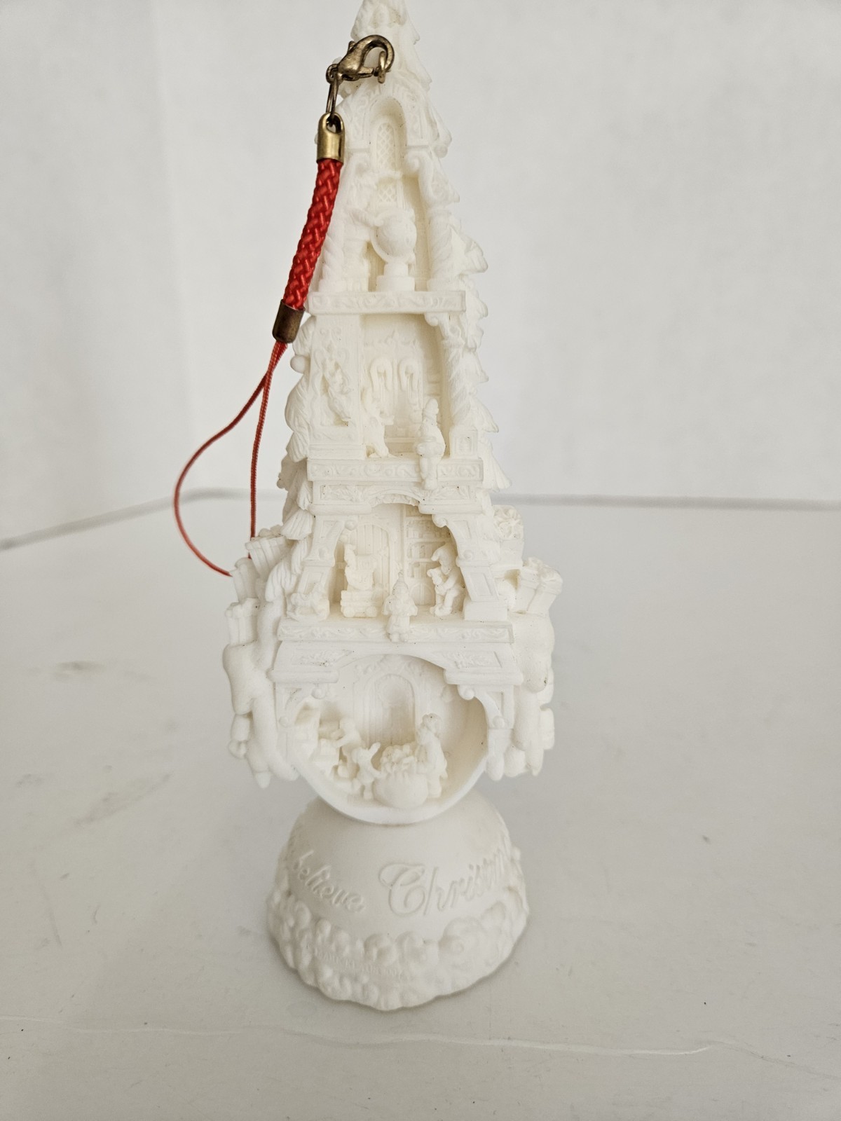 2007 Mark Klaus 3D Wishing Tree Ornament Limited Edition Cream Color Lights Up
