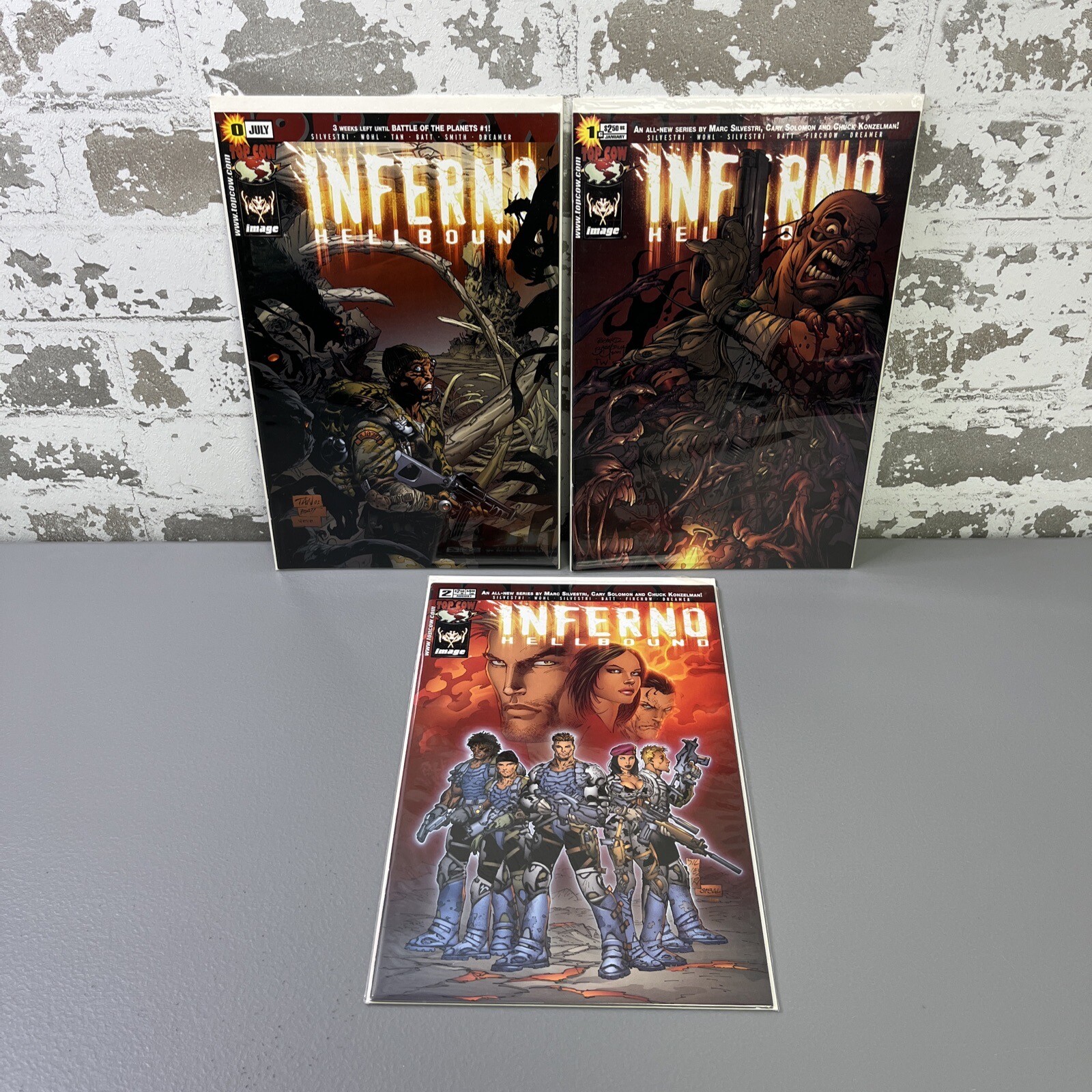 Image Comics Inferno Hellbound Lot Of 3 #0 #1 #2 2002 Silvestri NM