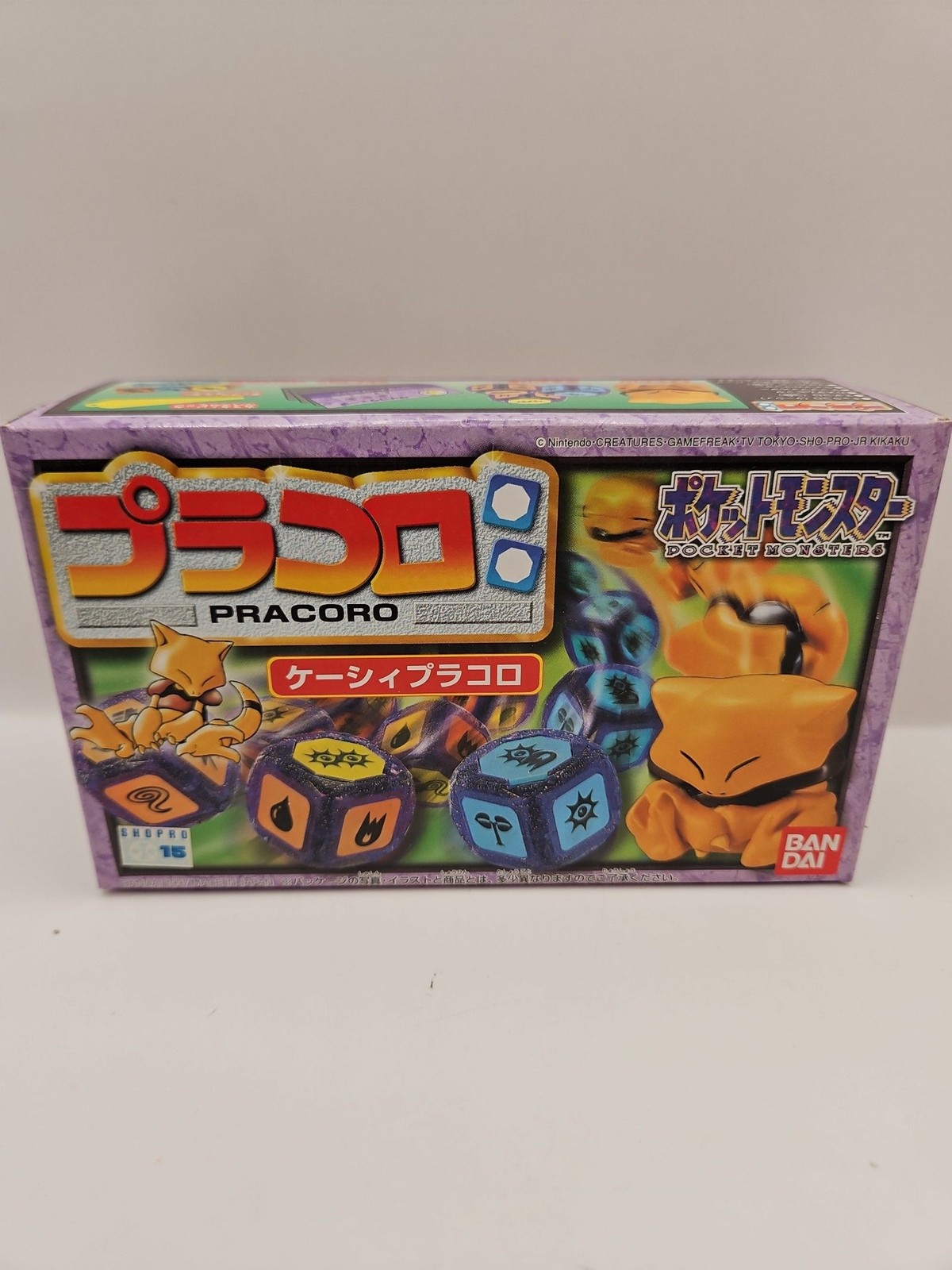 Bandai 1997 Pokemon Pocket Monsters Pracoro Dice Game Abra Trading Figure