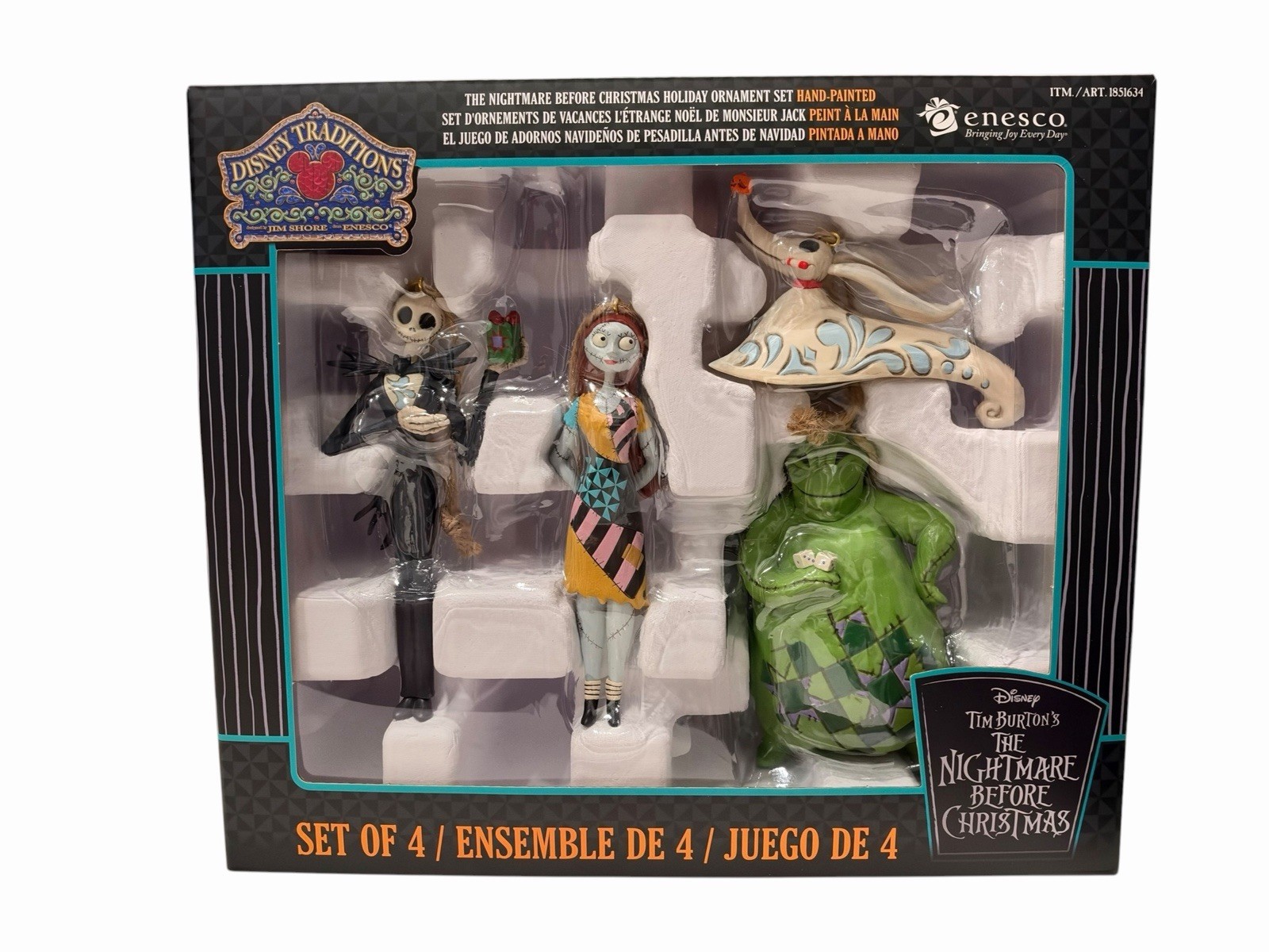 Jim Shore Nightmare Before Christmas Holiday Ornament Set Disney Traditions