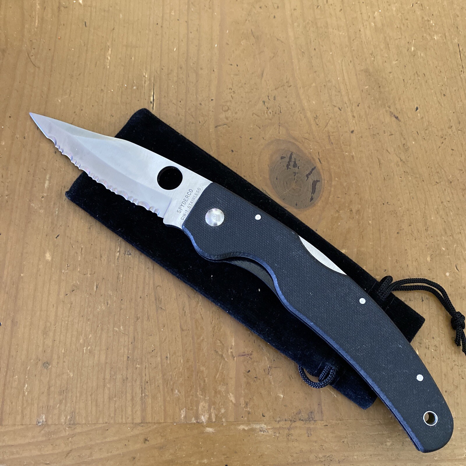 Discontinued/Rare Spyderco Renegade C23GP Folding Knife GIN-1 Blade-USA🇺🇸