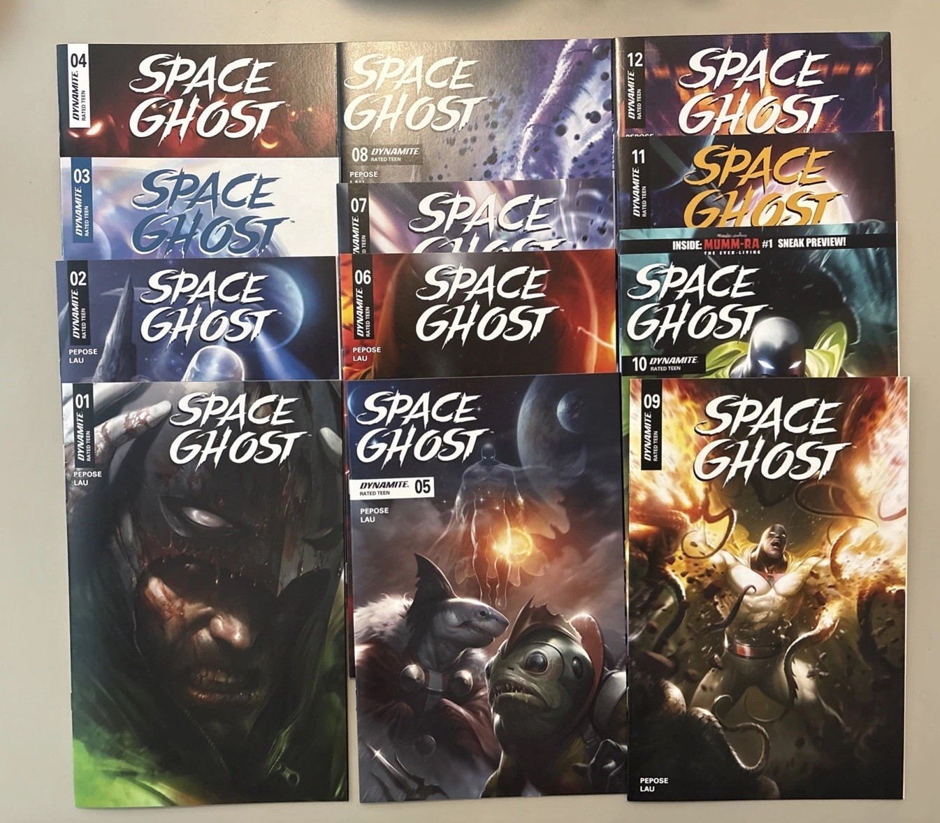 Space Ghost #1-12 Vol.2 (Dynamite Comic Lot Run) David Pepose / Jonathan Lau