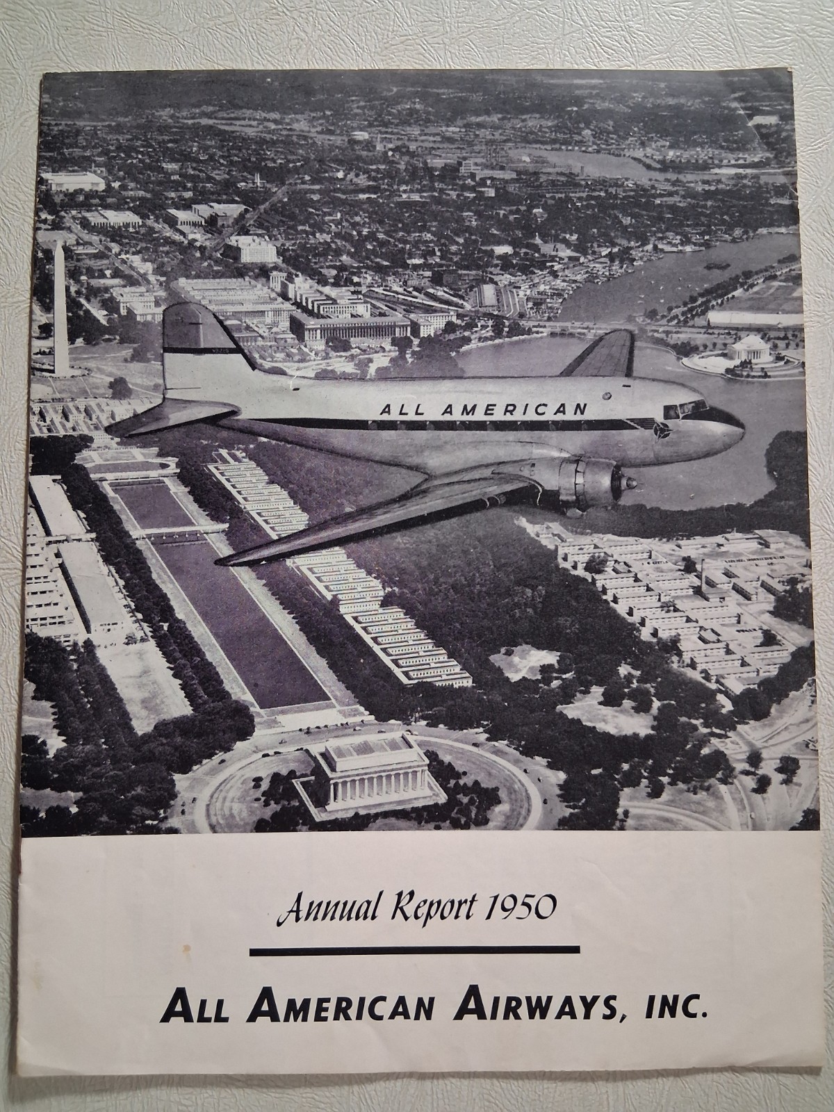 vintage 1950 All American Airways annual report vintage 1950 All American Airways annual report