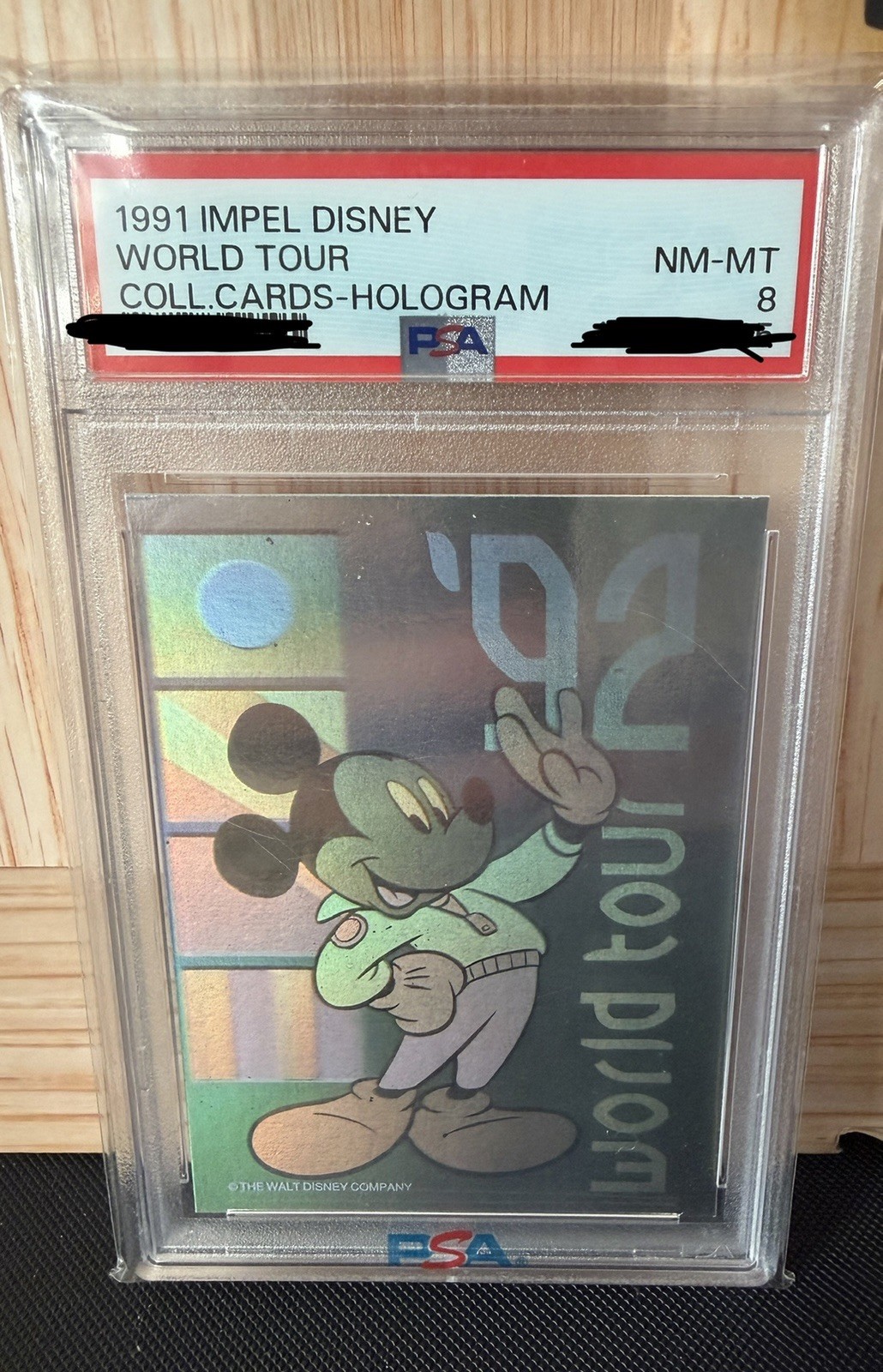 1991 Impel Disney Collector Cards MICKEY MOUSE WORLD TOUR HOLOGRAM | PSA 8 NM-MT 1991 Impel Disney Collector Cards MICKEY MOUSE WORLD TOUR HOLOGRAM | PSA 8 NM-MT