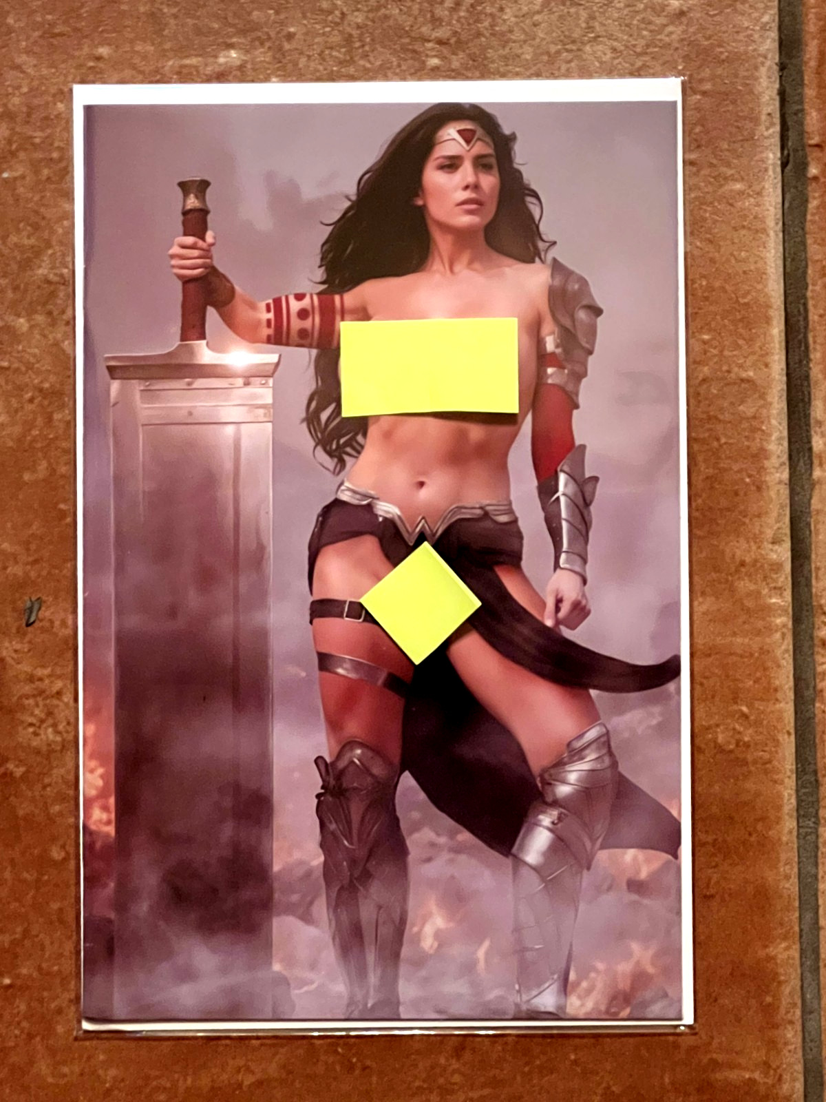 ABSOLUTE WONDER WOMAN (NUDE) DOUBLE SIDED - Deviant Nation Ltd run #48/100 W/CoA