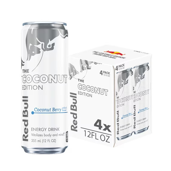 Red Bull Summer Edition Coconut Berry Flavor Energy Drink 12 Fl Oz Can, 4 ,24 x Red Bull Summer Edition Coconut Berry Flavor Energy Drink 12 Fl Oz Can, 4 ,24 x