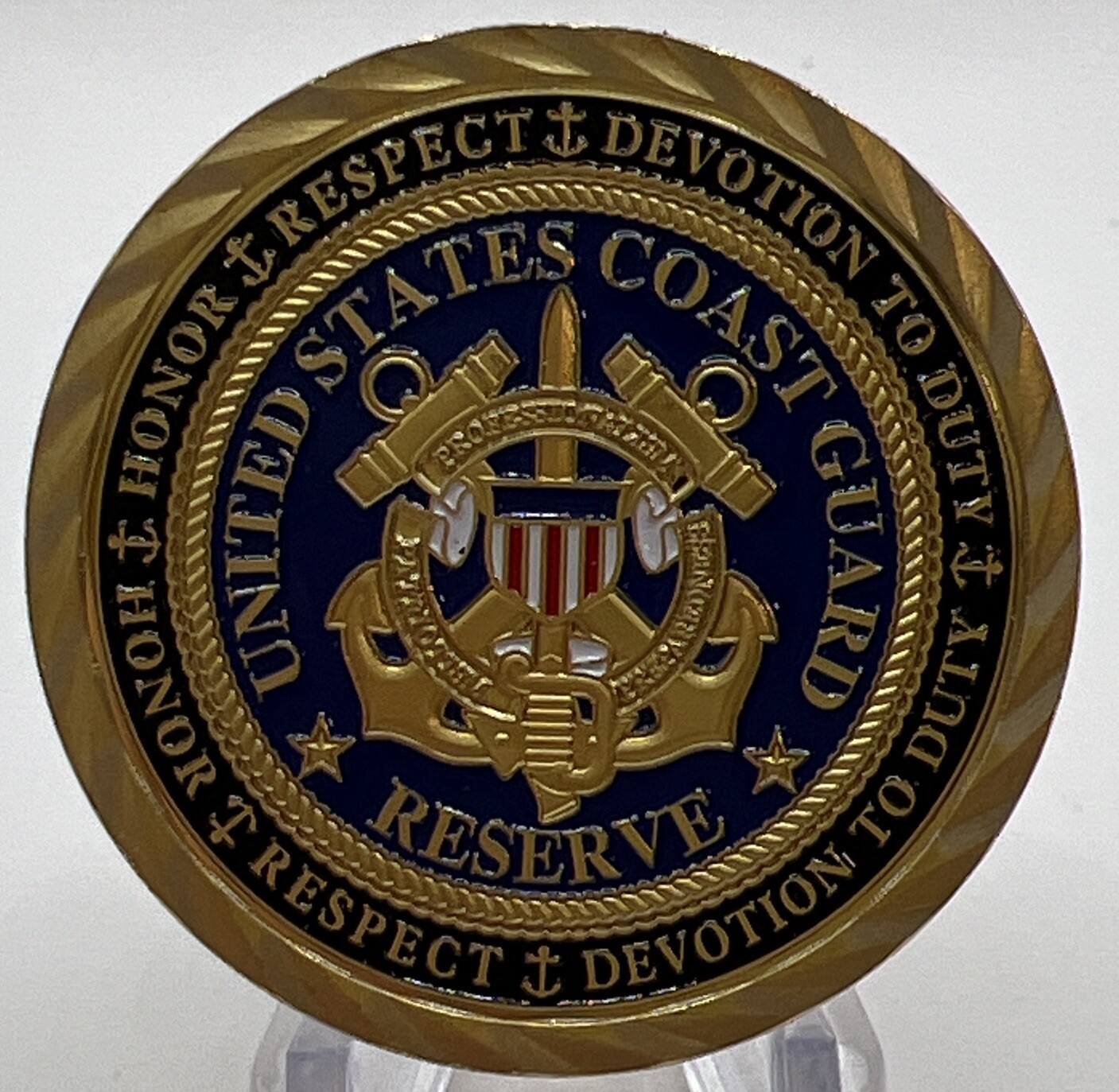 * US Coast Guard Reserve Challenge Coin. USCG Semper Patatus Security Detachment * US Coast Guard Reserve Challenge Coin. USCG Semper Patatus Security Detachment