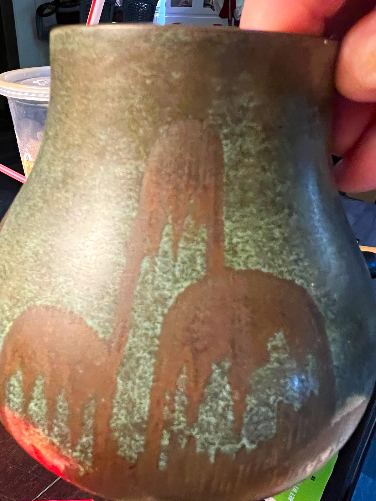 WMF Icora Art Deco Patented Brass Vase 5” Germany Tower Mark Mottled Vertigras WMF Icora Art Deco Patented Brass Vase 5” Germany Tower Mark Mottled Vertigras