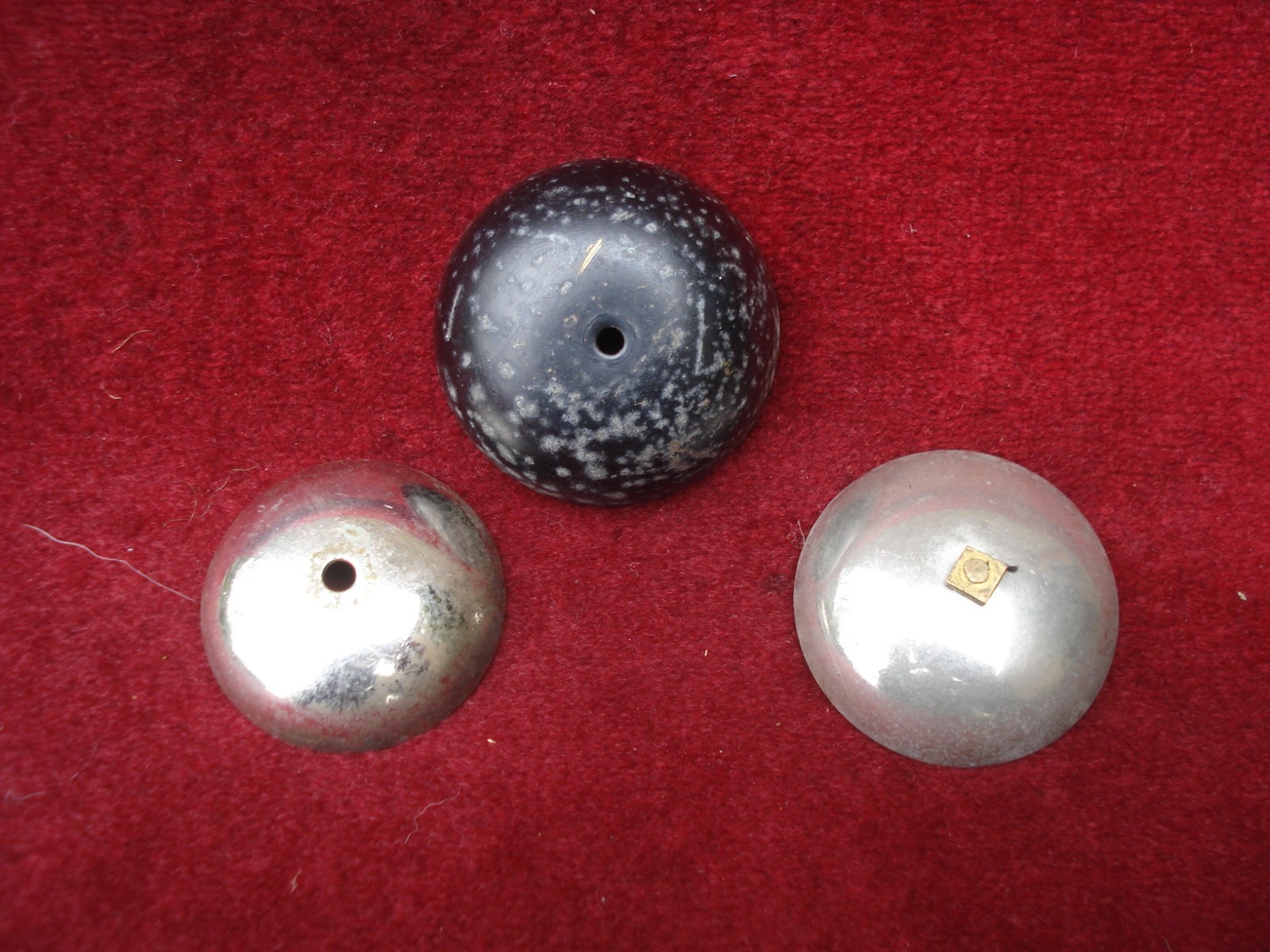THREE SMALL BRASS BELLS