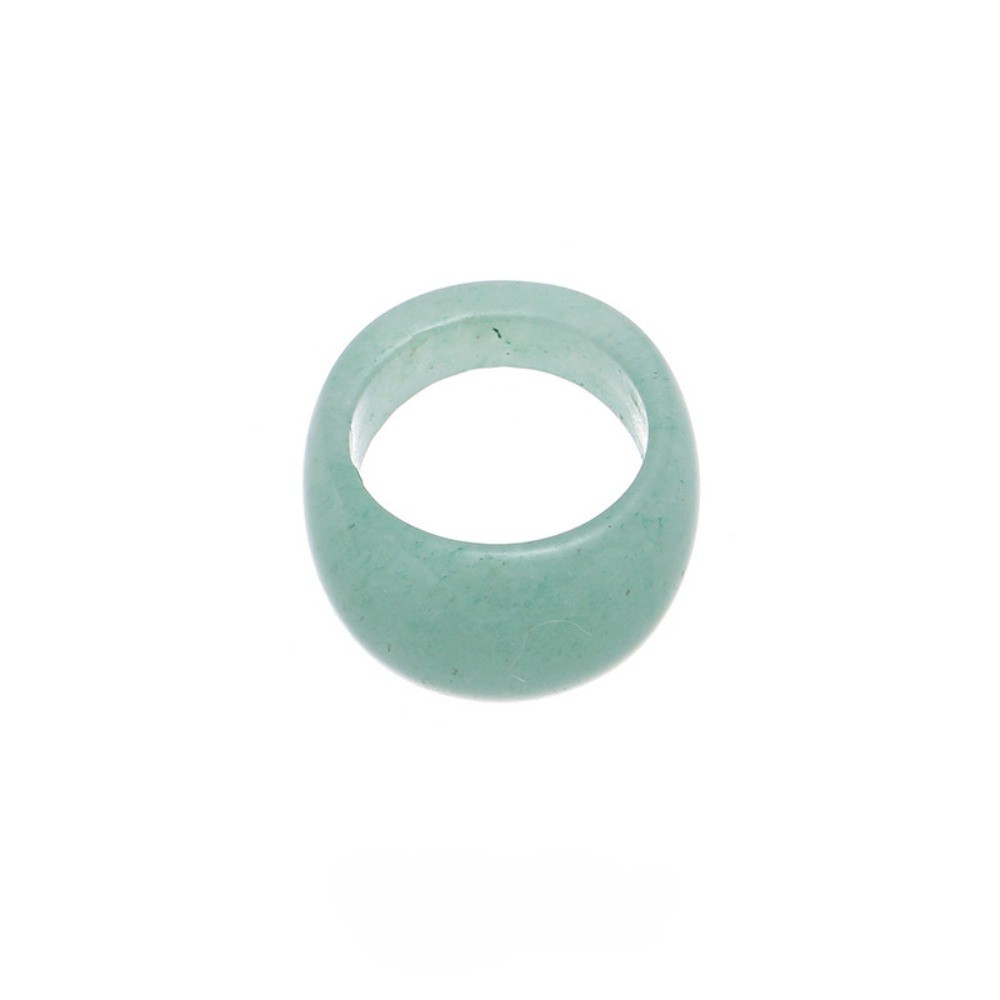 Women Natural Crystal Stone Rings Wide Dome Band Healing Gemstone Thumb Jewelry Women Natural Crystal Stone Rings Wide Dome Band Healing Gemstone Thumb Jewelry
