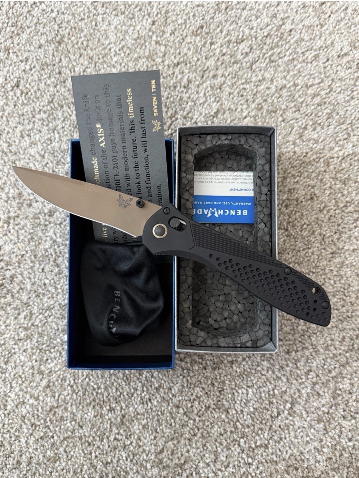 Benchmade 710FE-2401 McHenry and Williams Seven Ten Never Used LE 1122/2500 Benchmade 710FE-2401 McHenry and Williams Seven Ten Never Used LE 1122/2500