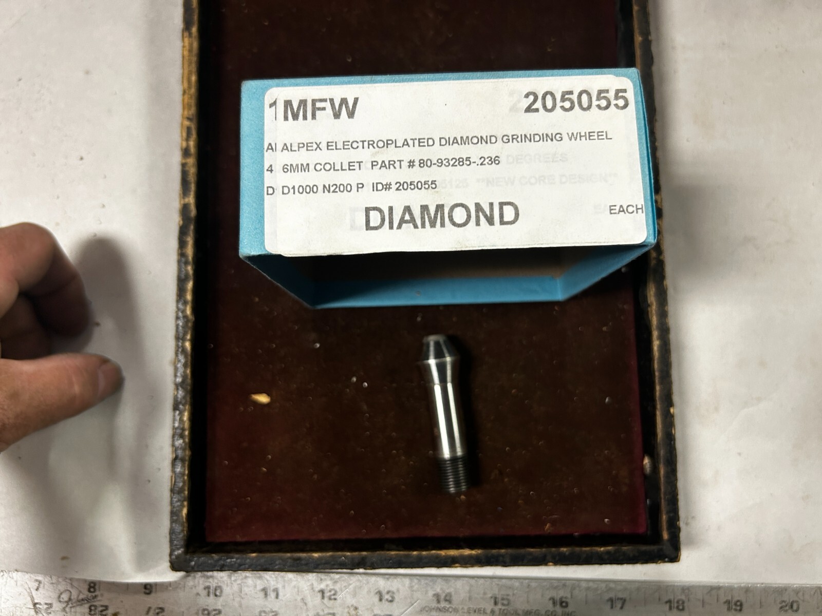 MACHINIST BkCs BBBB Unused Diamond Rotary Grinding Wheel 6 MM Collet MACHINIST BkCs BBBB Unused Diamond Rotary Grinding Wheel 6 MM Collet