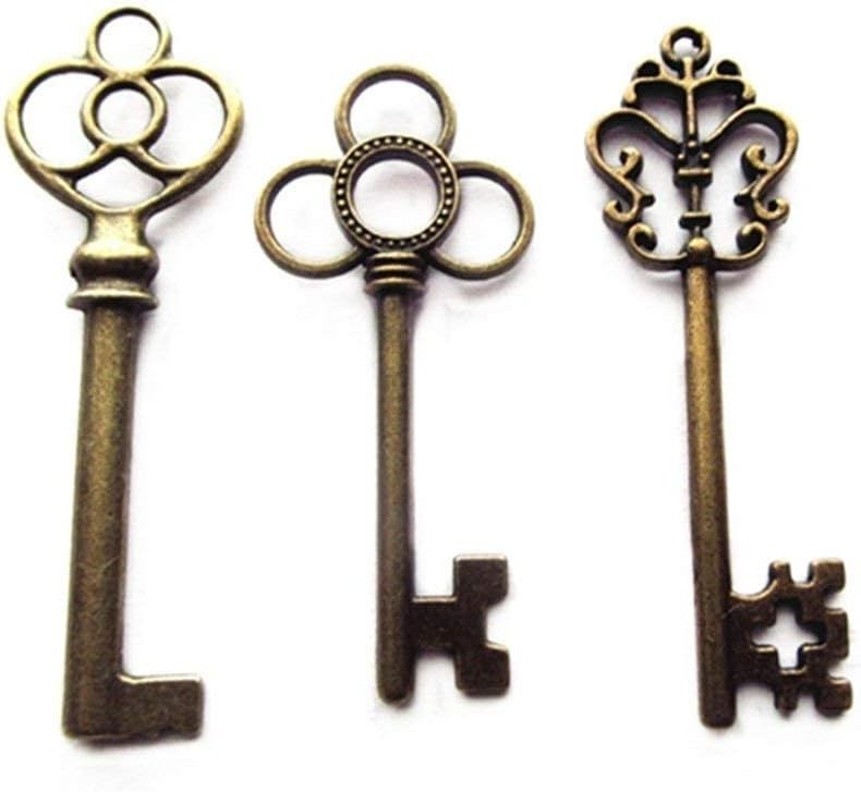 Beautiful Set of 30 Antique Bronze Skeleton Keys - Ideal for Parties or Gifts Beautiful Set of 30 Antique Bronze Skeleton Keys - Ideal for Parties or Gifts