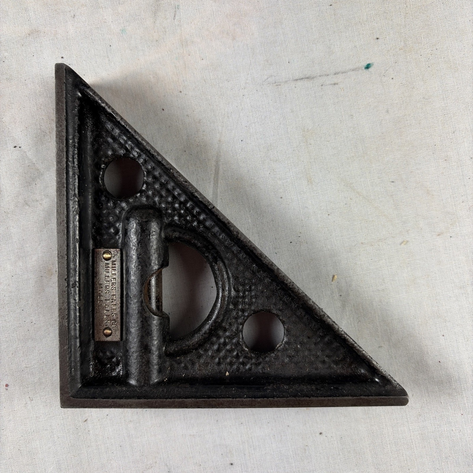 VERY RARE Antique CORNER LEVEL by MILLERS FALLS CO. MASS. MACHINED MICROGROOVES
