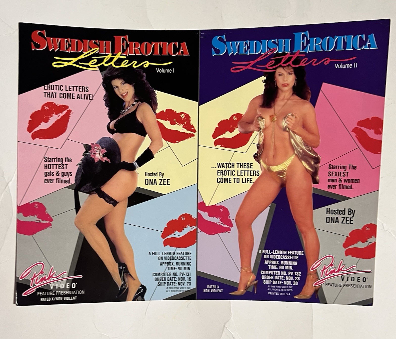 Swedish Erotica Letters Ona Zee Jamie Summers Adult Film Ad Slick Promo