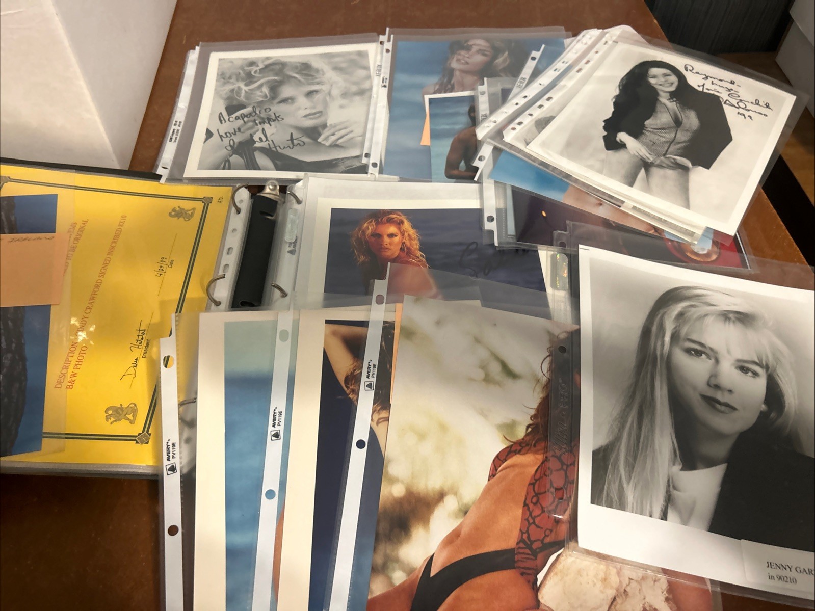 Lot Of 8 X 10 Models Actresses . Sable , Cindy Crawford,Kathy Ireland, Many More Lot Of 8 X 10 Models Actresses . Sable , Cindy Crawford,Kathy Ireland, Many More
