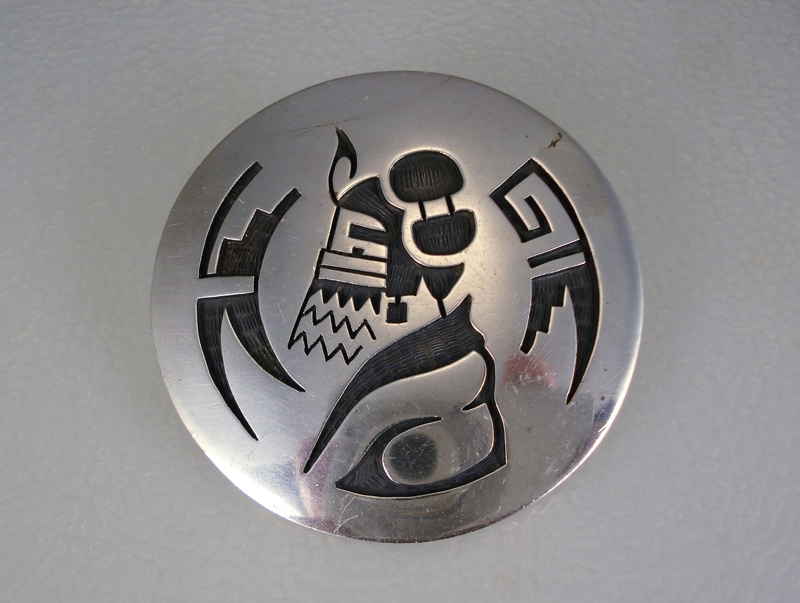 VINTAGE Maynard Talaheftewa HOPI STERLING SILVER KACHINA PIN NECKLACE PENDANT VINTAGE Maynard Talaheftewa HOPI STERLING SILVER KACHINA PIN NECKLACE PENDANT