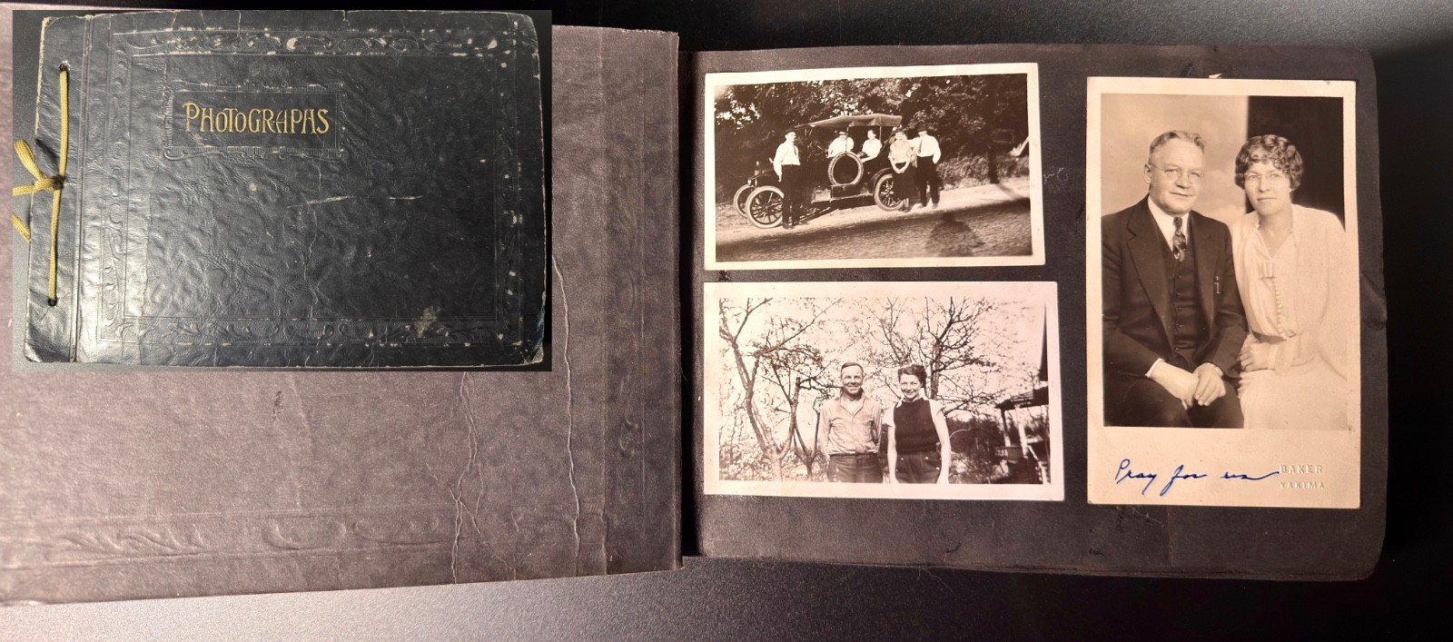 1940's vintage Family Photo Album with over  150 pictures