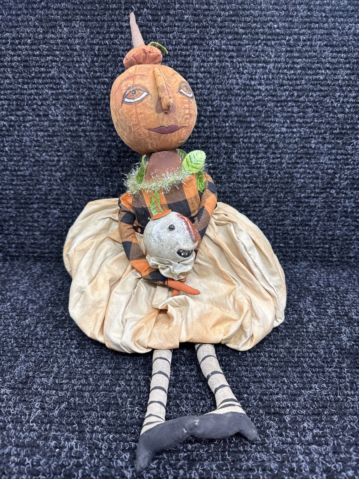 Vintage Bethany Lowe Halloween Kim Khohler Jack O’ Lantern Shelf Sitter RETIRED