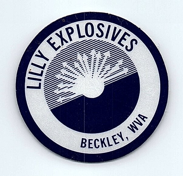 Coal Mining Helmet Decal Sticker Lilly Explosives Beckley West Virginia Coal Mining Helmet Decal Sticker Lilly Explosives Beckley West Virginia