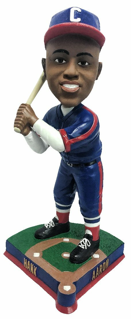 Hank Aaron Indianapolis Clowns Batting Gold Text Bobblehead Negro Leagues