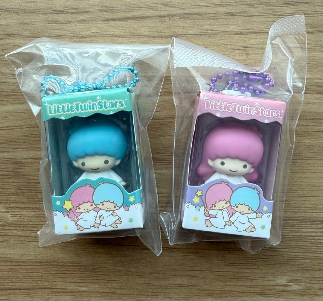 Sanrio Little Twin Stars Kiki Lala Set Choco Box Mini Figure JAPAN NEW