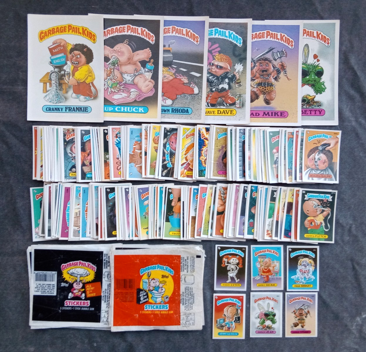 200+ Garbage Pail Kids cards (Original Series) 1986/87 w/ Giant+Mini & Wrappers 200+ Garbage Pail Kids cards (Original Series) 1986/87 w/ Giant+Mini & Wrappers