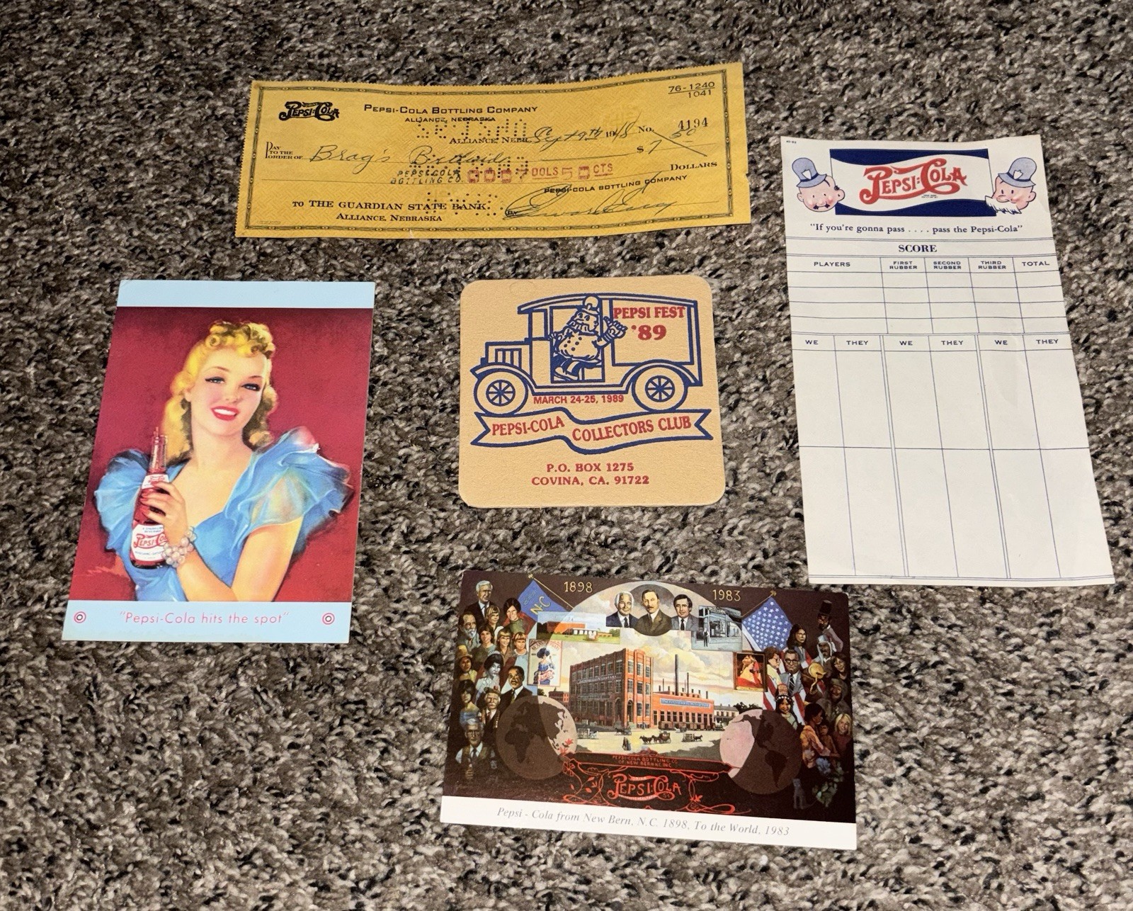 Vintage Lot Of Pepsi Cola Items Sodapop Advertising Vintage Lot Of Pepsi Cola Items Sodapop Advertising