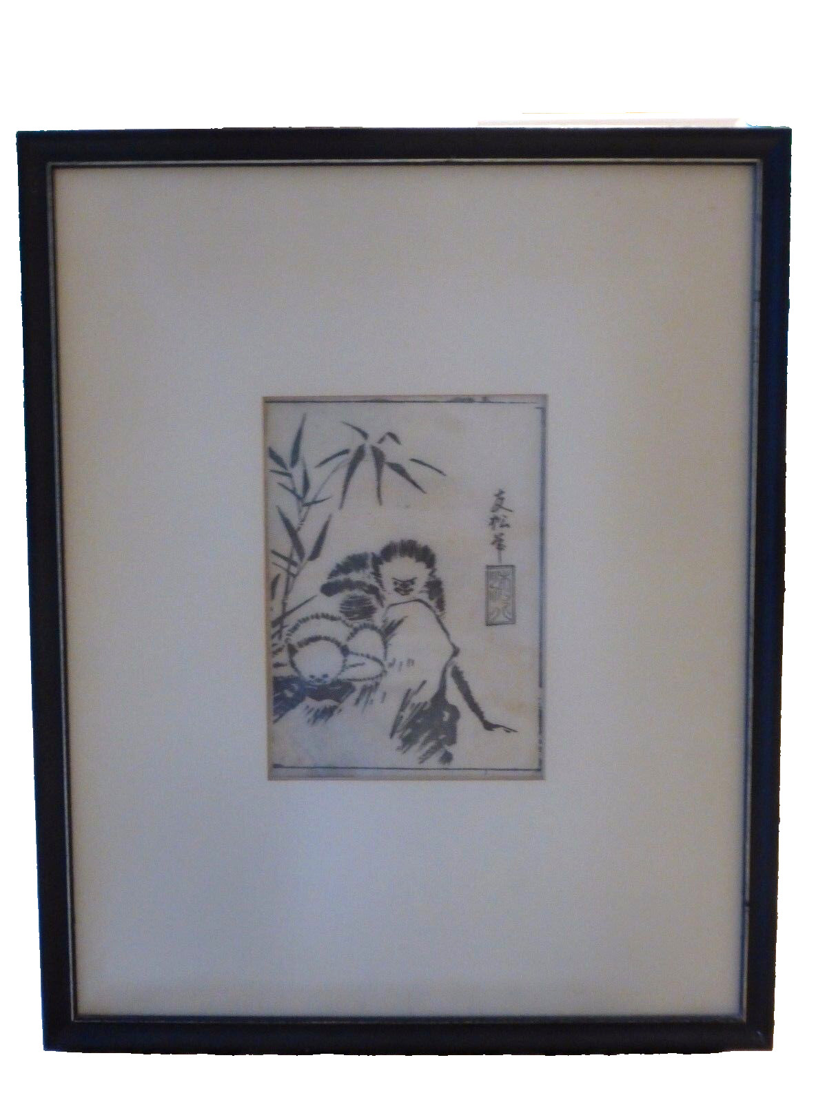 Original Japanese Woodblock Illustration From a Design By Ikkei (1749-1844)