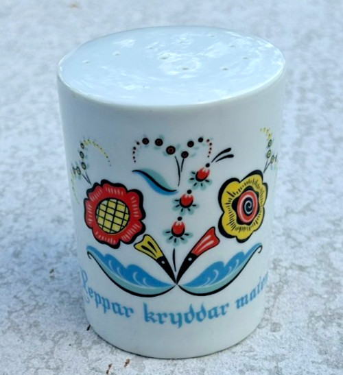 1960’s Vintage BERGGREN Swedish REPLACEMENT Pepper Shaker Scandinavian Folk Art
