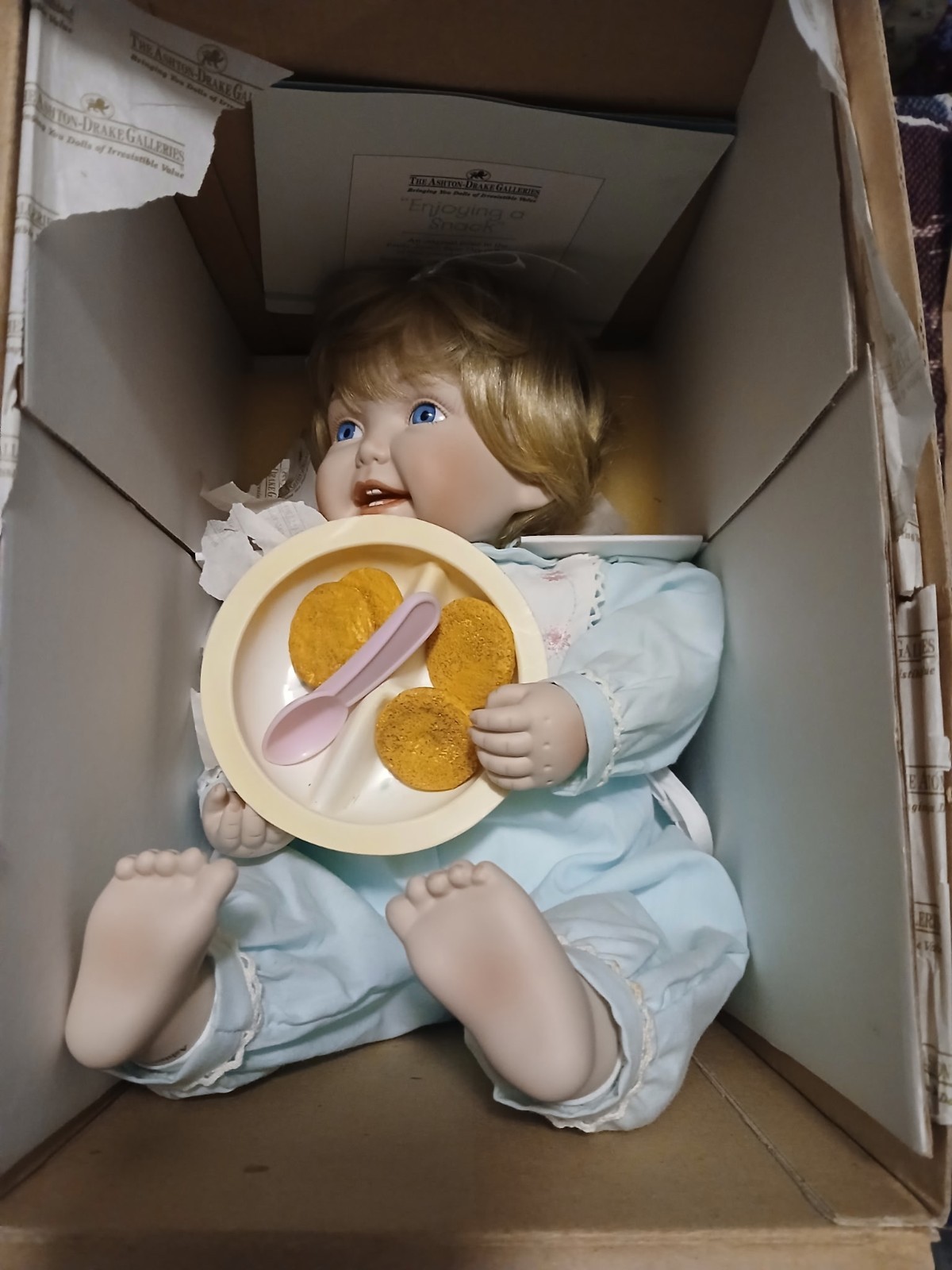 Ashton Drake\'s Emily Anne Porcelain Doll Set