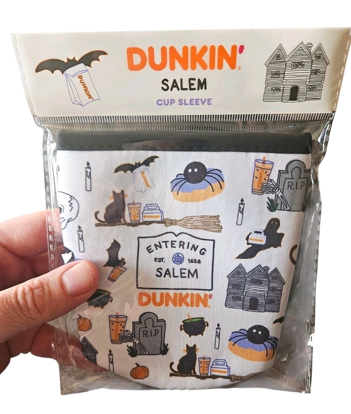 2026 Dunkin' Donuts Entering Salem Runs On Dunkin' Sign Drink Sleeve HTF Rare LE 2026 Dunkin' Donuts Entering Salem Runs On Dunkin' Sign Drink Sleeve HTF Rare LE