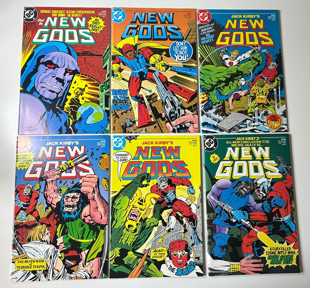 New Gods #1-6 Full Set (1984) DC Comics Jack Kirby  VF Beautiful Set 