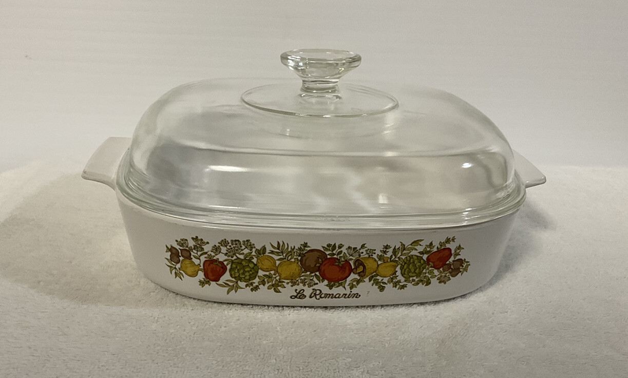 Corning Ware Le Romarin “Spice Of Life “ A-10-B Casserole Baking Dish 1180 MA