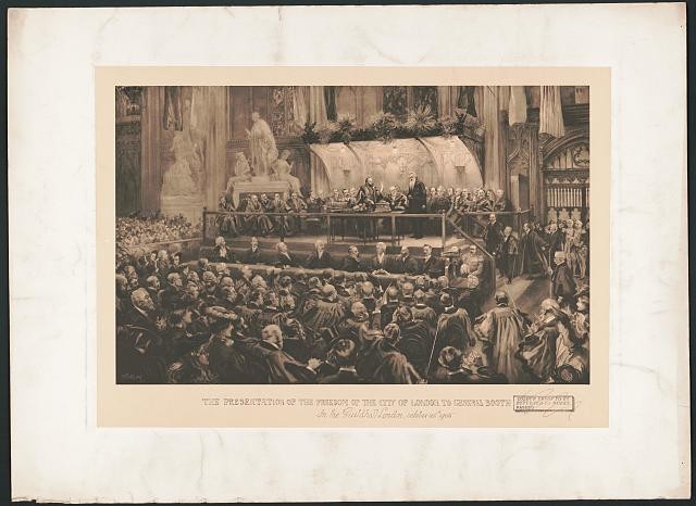 Photo:London England 1890s General Booth Freedom of the City Presentation