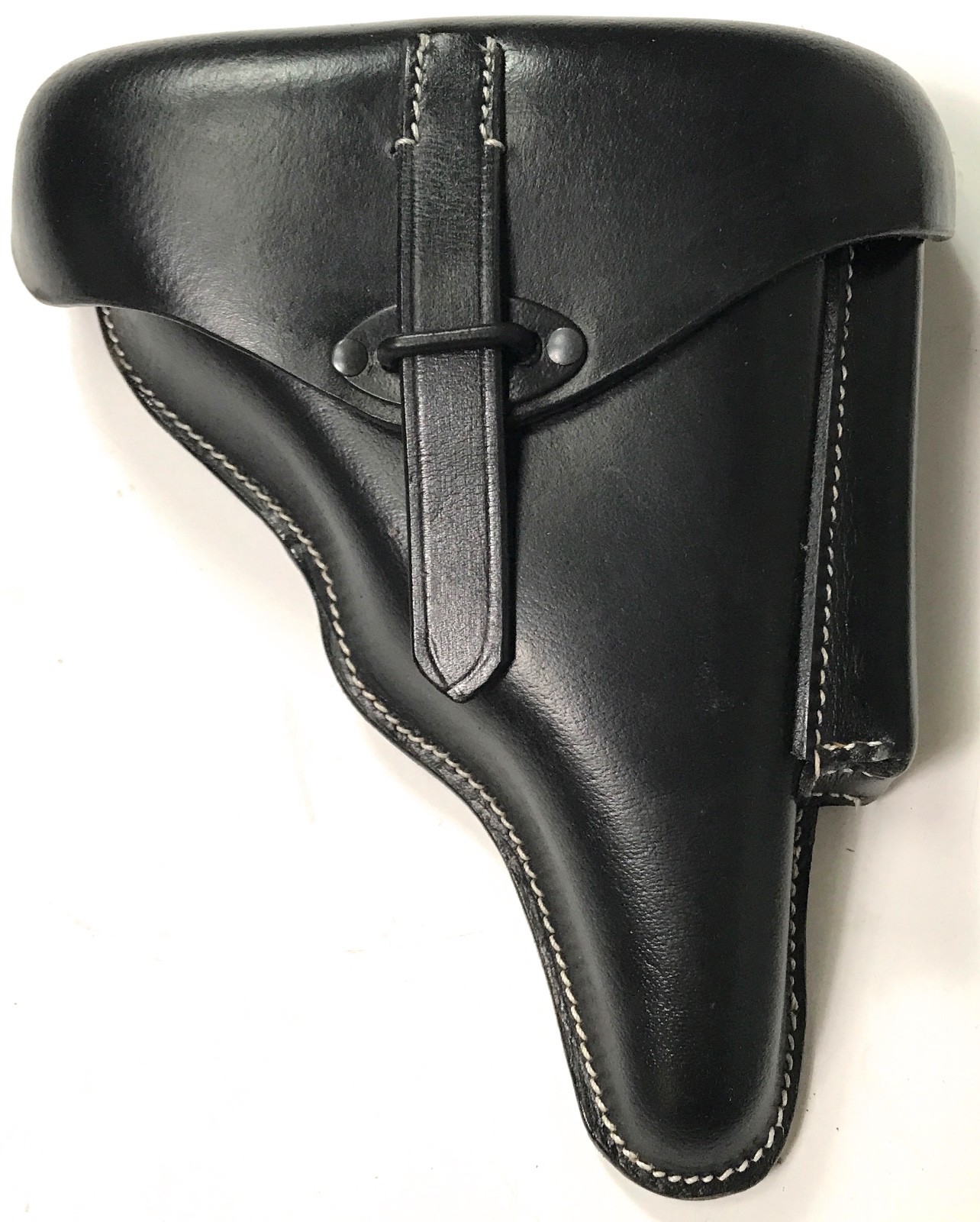 WWII GERMAN WALTHER P38 PISTOL HARD SHELL HOLSTER- BLACK LEATHER WWII GERMAN WALTHER P38 PISTOL HARD SHELL HOLSTER- BLACK LEATHER