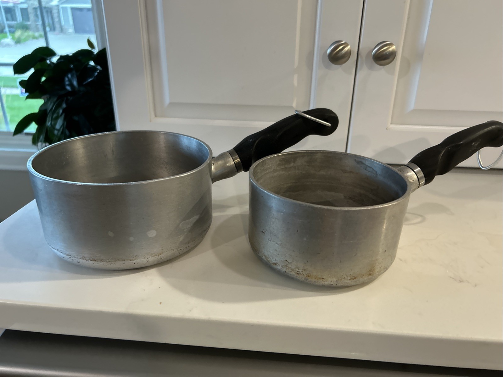 Set of 2 Vintage Wear-Ever Aluminum  #761 1/2 And 761 Sauce Pan
